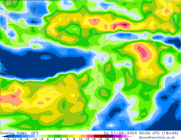 Soaring Index GFS sab 21.09.2024 00 UTC