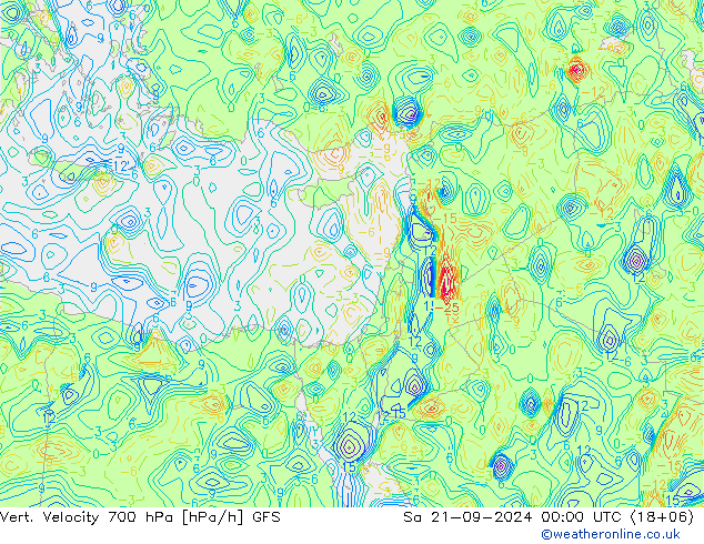 Vert. Velocity 700 hPa GFS So 21.09.2024 00 UTC