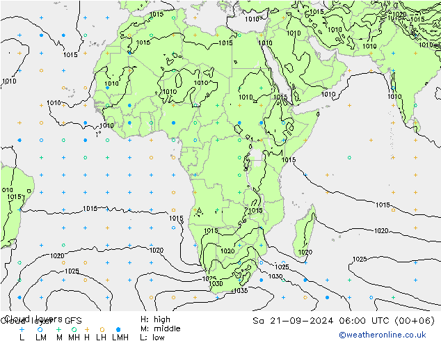 Chmura warstwa GFS so. 21.09.2024 06 UTC