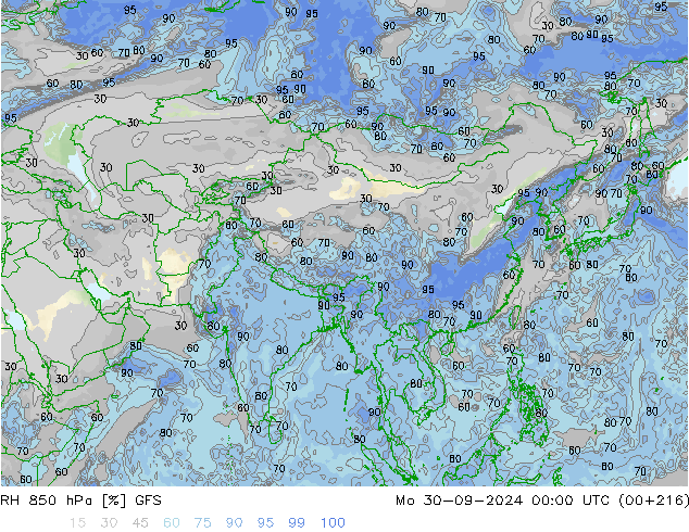 RV 850 hPa GFS ma 30.09.2024 00 UTC