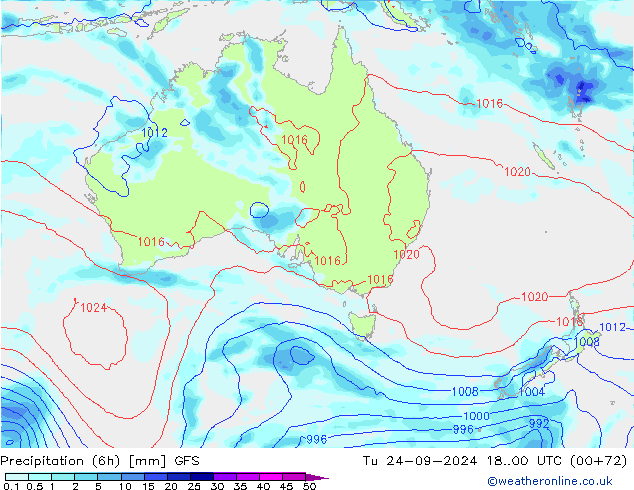 Z500/Rain (+SLP)/Z850 GFS Tu 24.09.2024 00 UTC