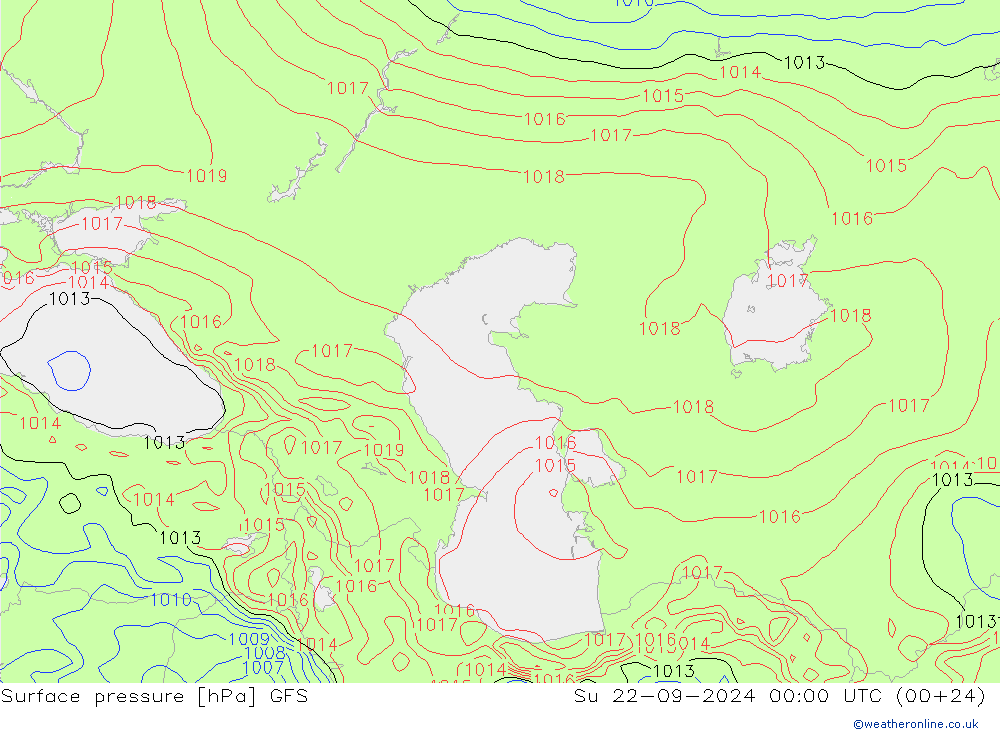 GFS: Вс 22.09.2024 00 UTC