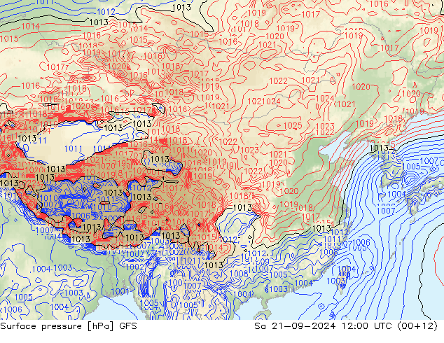 GFS: 星期六 21.09.2024 12 UTC