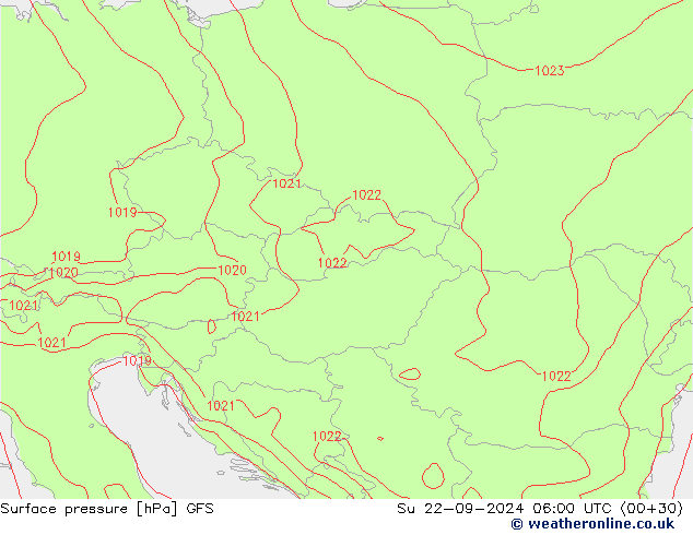 GFS: Paz 22.09.2024 06 UTC