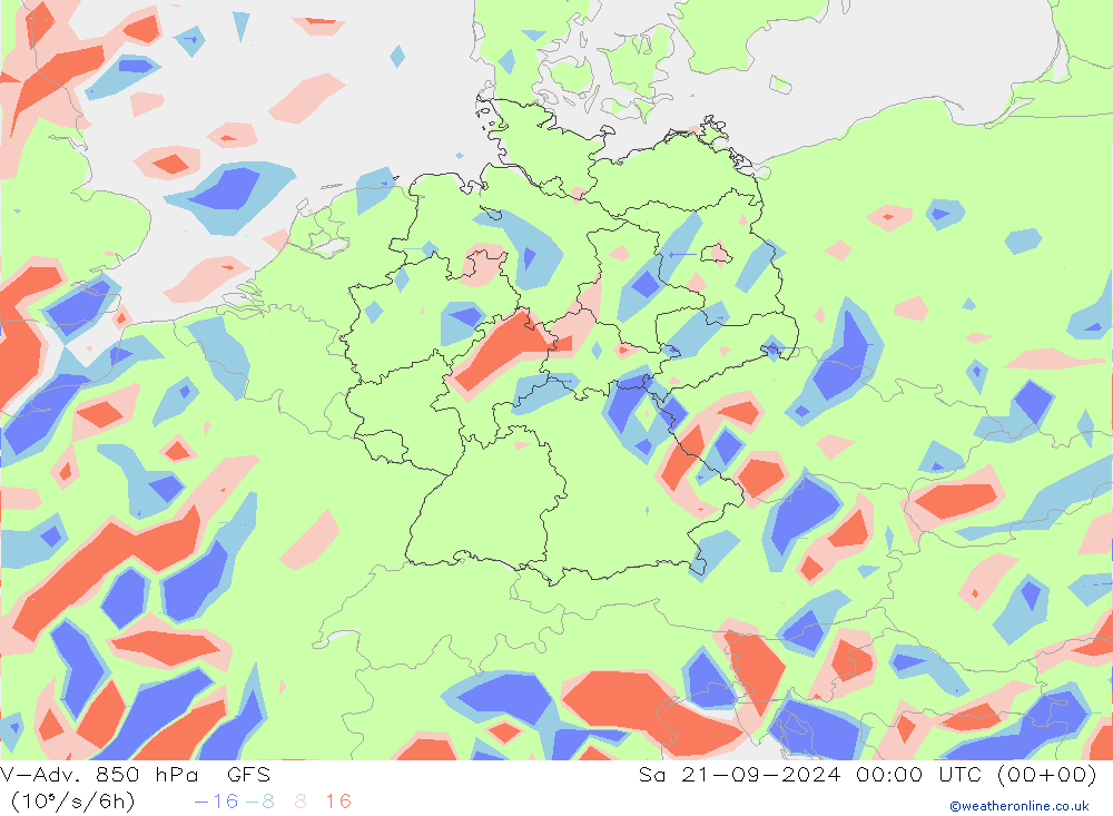 V-Adv. 850 hPa GFS 九月 2024