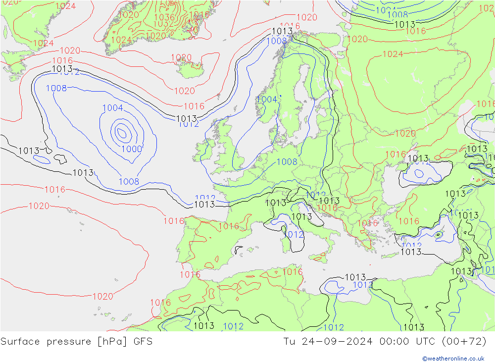 GFS: Tu 24.09.2024 00 UTC