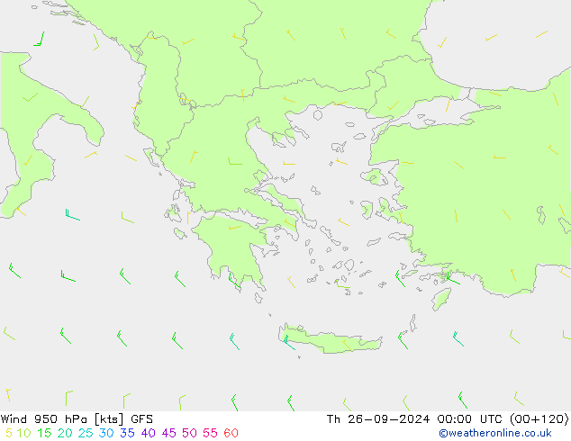 Wind 950 hPa GFS Do 26.09.2024 00 UTC