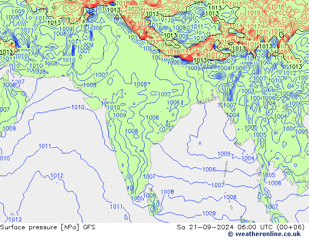 GFS: so. 21.09.2024 06 UTC