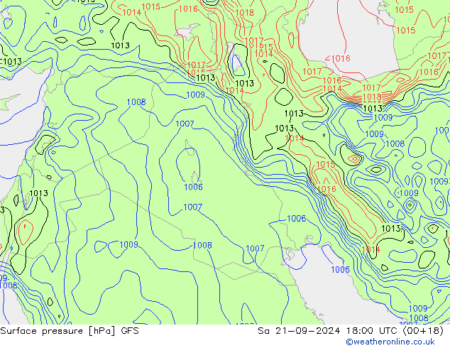 GFS: Sa 21.09.2024 18 UTC