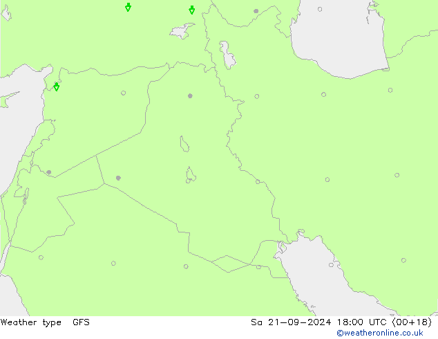 Weather type GFS Sa 21.09.2024 18 UTC