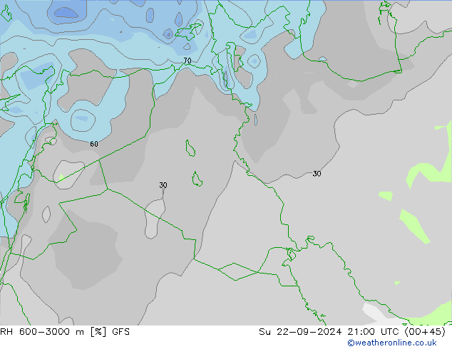 600-3000 m Nispi Nem GFS Paz 22.09.2024 21 UTC