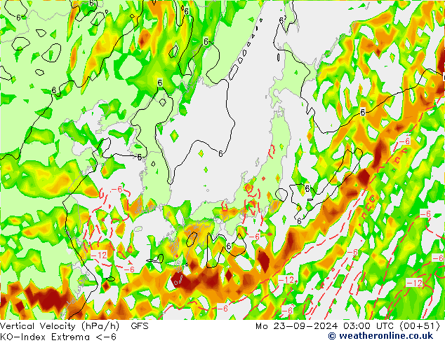 Convection-Index GFS Po 23.09.2024 03 UTC