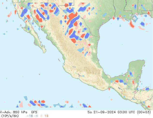 V-Adv. 850 hPa GFS Sa 21.09.2024 03 UTC