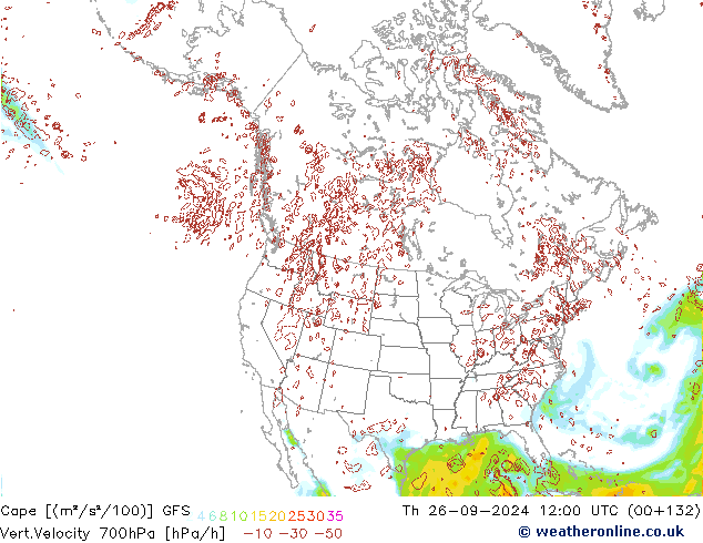 Cape GFS do 26.09.2024 12 UTC