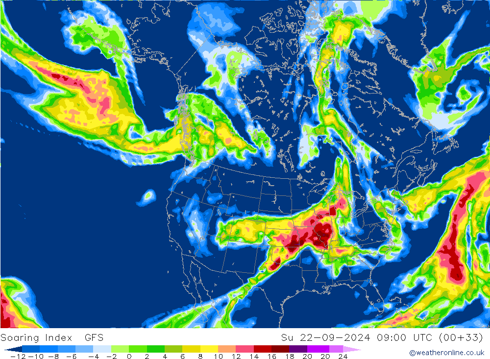 Soaring Index GFS Вс 22.09.2024 09 UTC