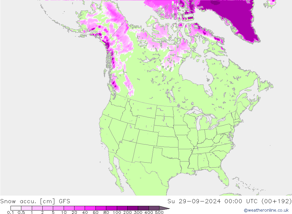 Snow accu. GFS septiembre 2024