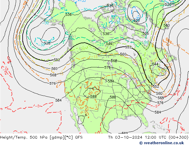 GFS: 星期四 03.10.2024 12 UTC