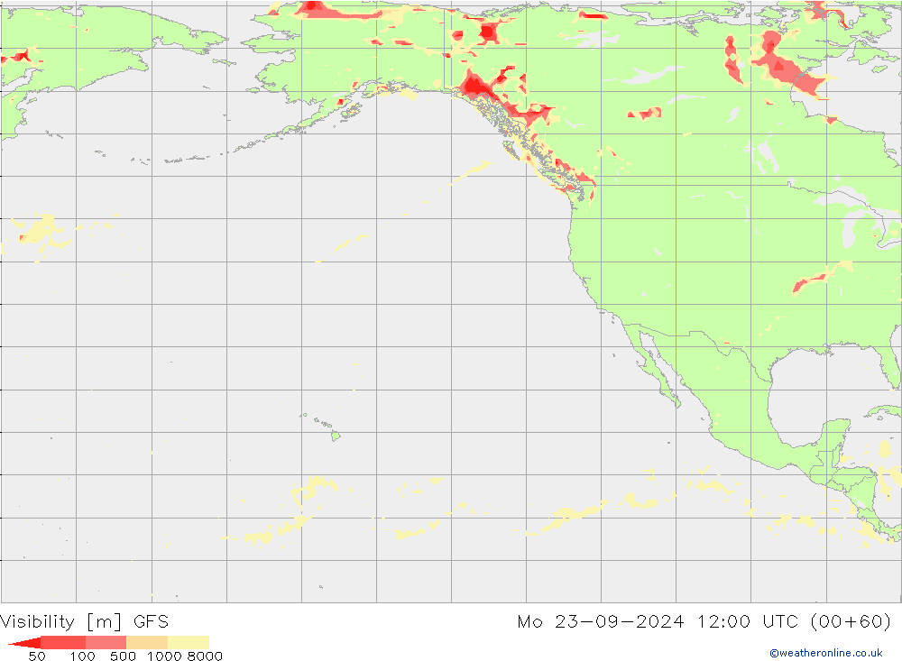 Visibilità GFS lun 23.09.2024 12 UTC