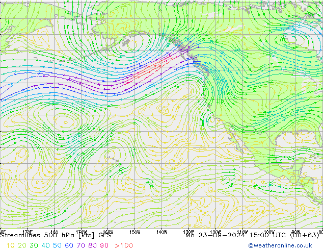  500 hPa GFS  23.09.2024 15 UTC