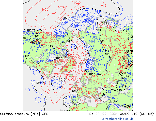 GFS: сб 21.09.2024 06 UTC