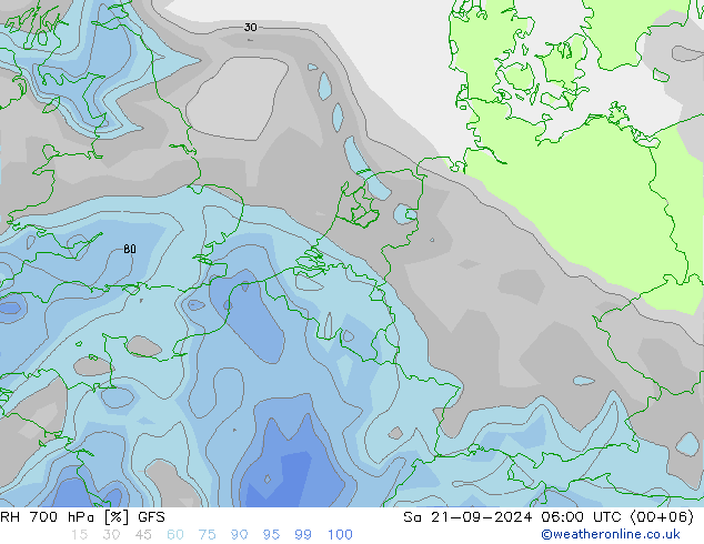 700 hPa Nispi Nem GFS Cts 21.09.2024 06 UTC