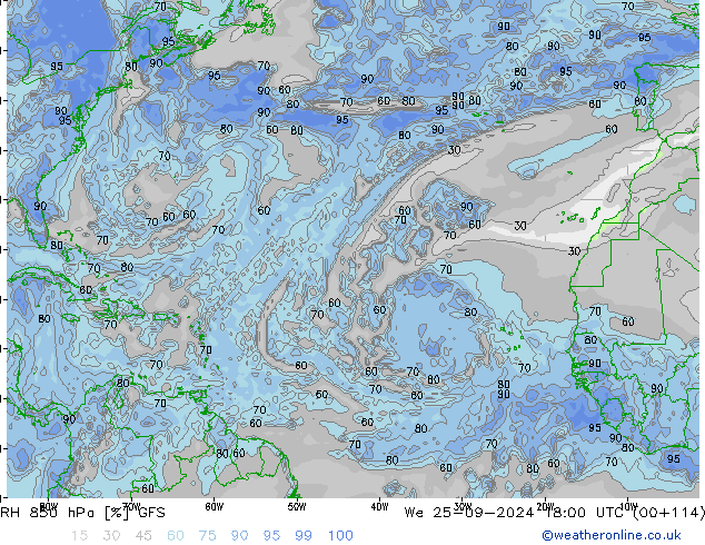 RV 850 hPa GFS wo 25.09.2024 18 UTC