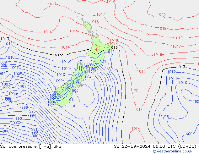 GFS: Su 22.09.2024 06 UTC