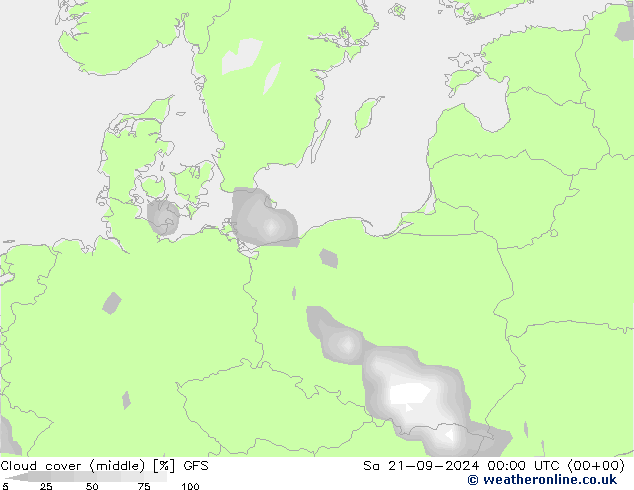 облака (средний) GFS Сентябрь 2024