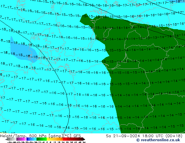 GFS: Sa 21.09.2024 18 UTC