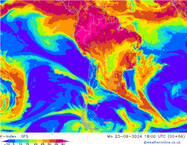 K-Index GFS Mo 23.09.2024 18 UTC