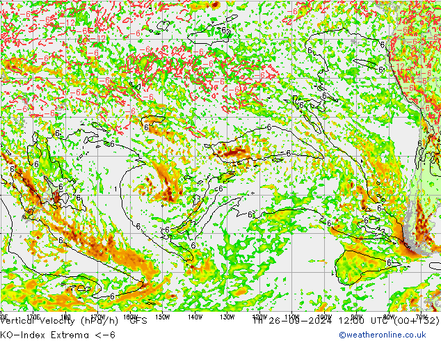 Convection-Index GFS Th 26.09.2024 12 UTC