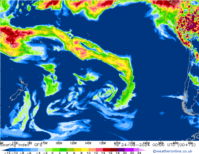 Soaring Index GFS di 24.09.2024 00 UTC