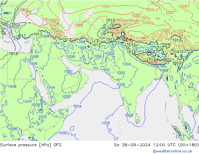 GFS: 星期六 28.09.2024 12 UTC