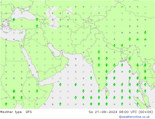 Yağış Türü GFS Cts 21.09.2024 06 UTC