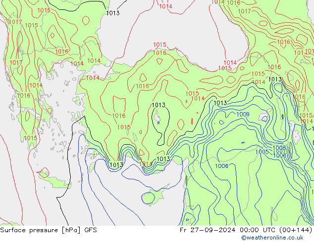 GFS: vr 27.09.2024 00 UTC