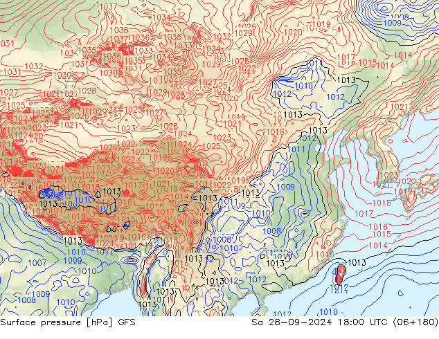 GFS: 星期六 28.09.2024 18 UTC