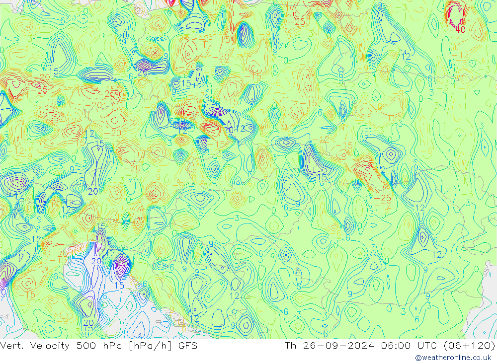 Vert. Velocity 500 hPa GFS Do 26.09.2024 06 UTC