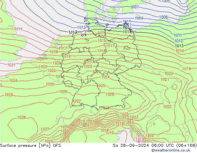 GFS: 星期六 28.09.2024 06 UTC