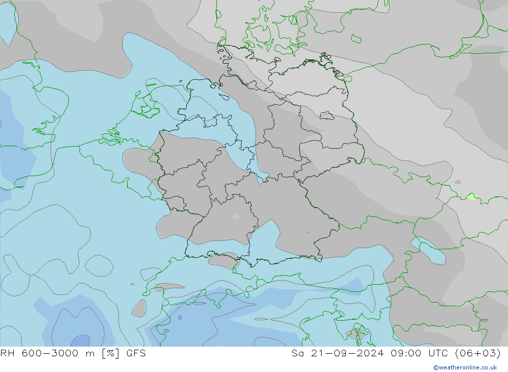 Humedad rel. 600-3000m GFS septiembre 2024