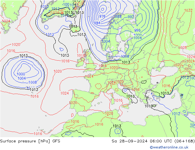 GFS: 星期六 28.09.2024 06 UTC