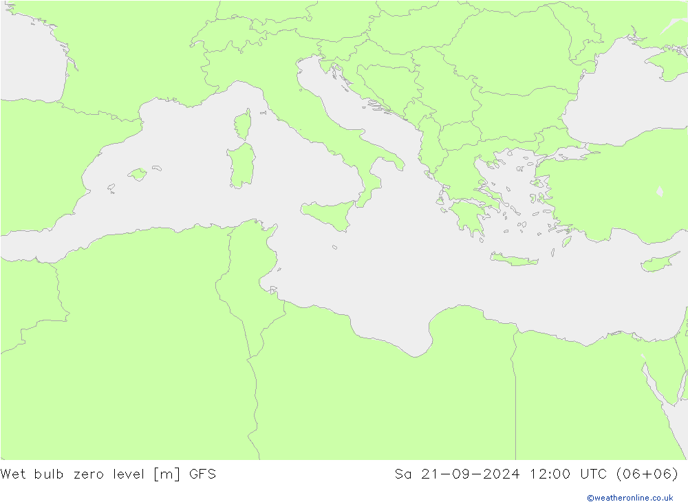 Wet bulb zero level GFS September 2024