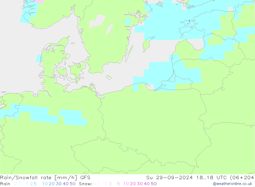 Regen/Sneeuwval GFS zo 29.09.2024 18 UTC