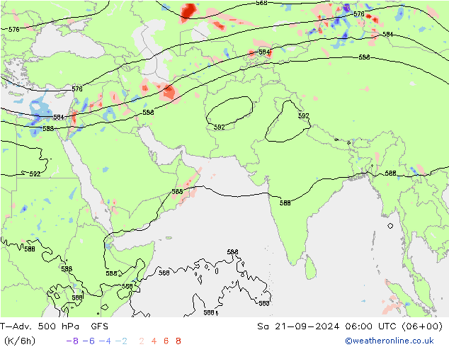 T-Adv. 500 hPa GFS September 2024