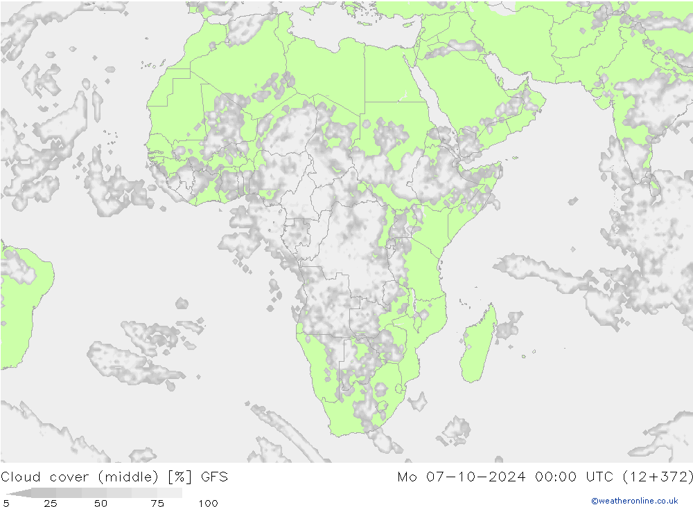 Bulutlar (orta) GFS Pzt 07.10.2024 00 UTC