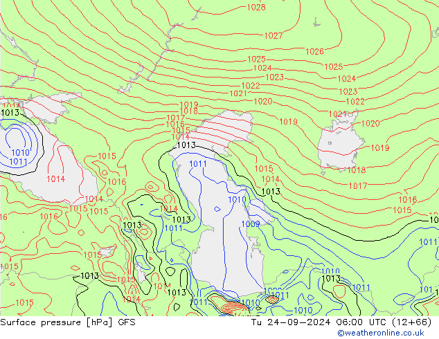 GFS: Di 24.09.2024 06 UTC