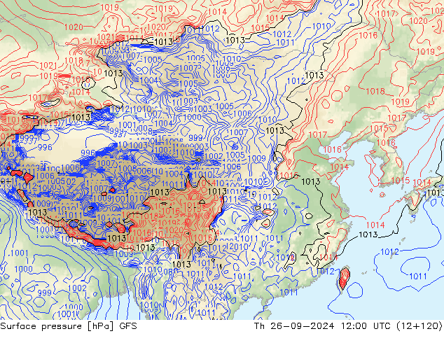 GFS: 星期四 26.09.2024 12 UTC