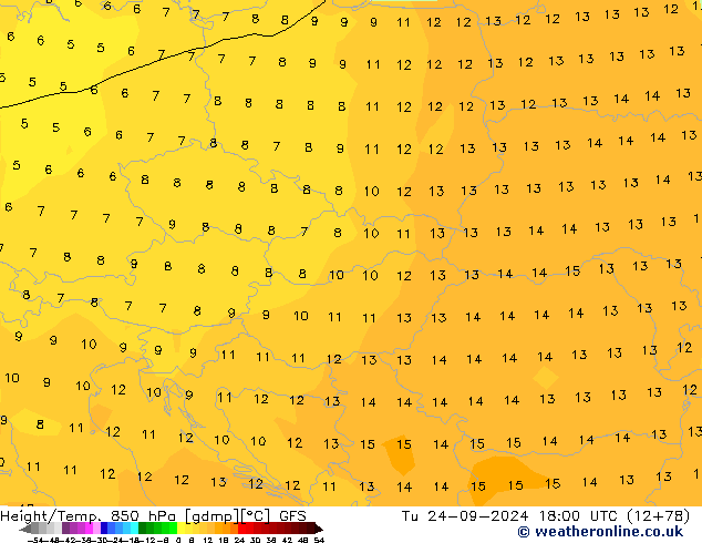 Z500/Rain (+SLP)/Z850 GFS Di 24.09.2024 18 UTC