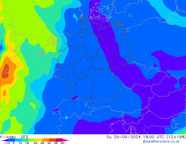 K-Index GFS zo 29.09.2024 18 UTC