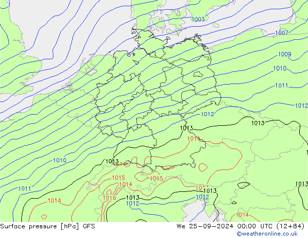 GFS: Mi 25.09.2024 00 UTC