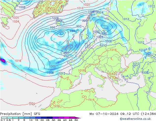 GFS: 星期一 07.10.2024 12 UTC